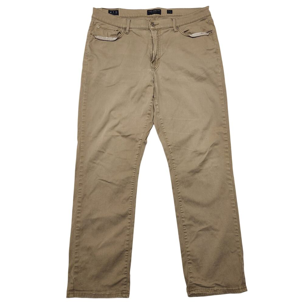 Lucky Brand 410 Athletic Slim Chino Pants Mens 36x30 Khaki Tan